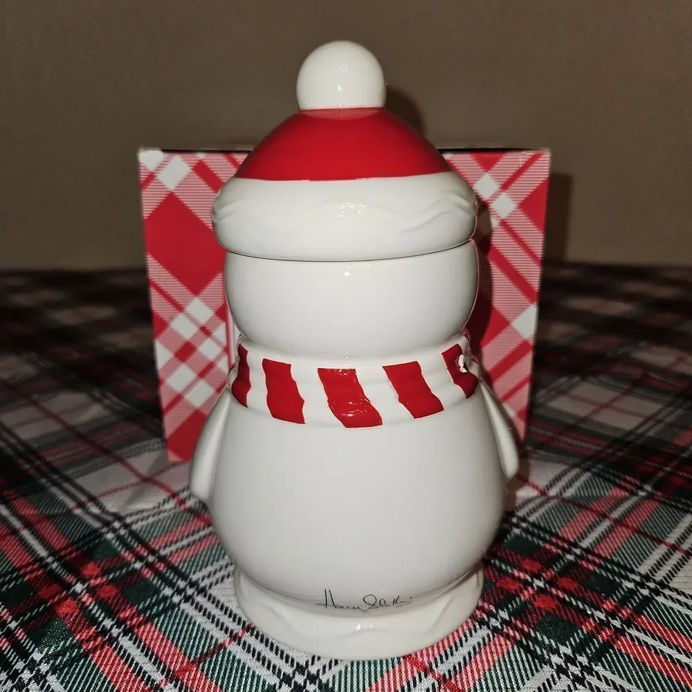 Slatkin & Co. Snowman Cinnamon Stick Scented Candle & Decorative Jar